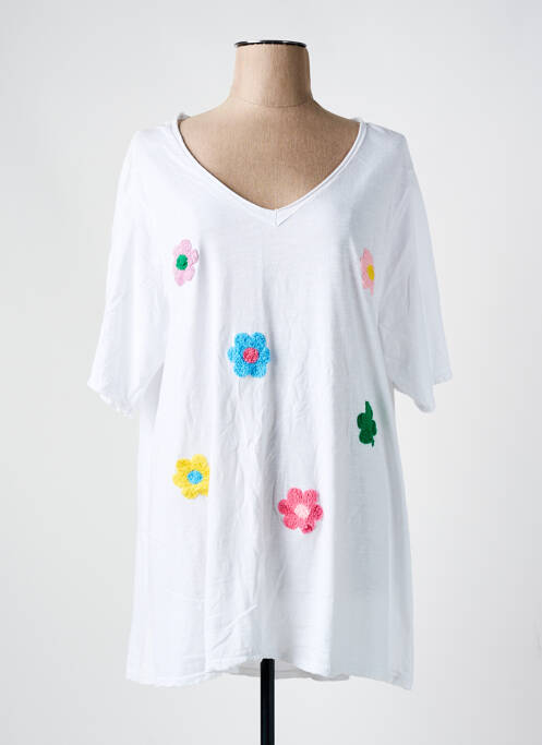 Tricou alb PIMENT ROUGE femeie