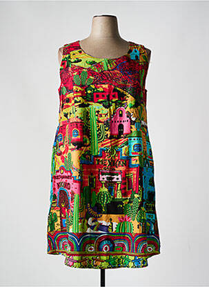 Rochie midi verde ORIENTIQUE NATURALLY femeie