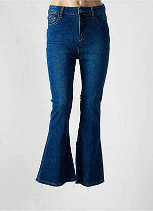 Blugi cu croială evazată albastru PM MERE & FILLE femeie