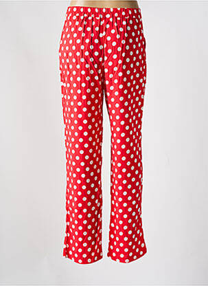 Pantalon drept țesătură poplin mărime normală roșu COMPAÑIA FANTASTICA femeie