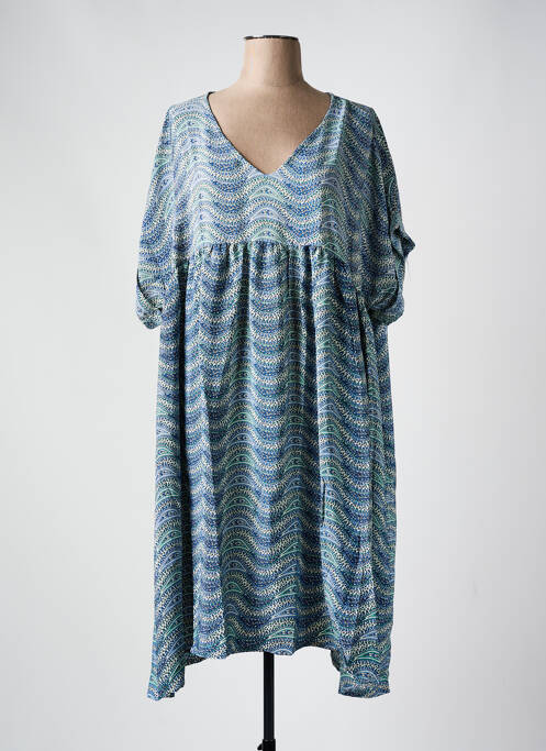 Rochie midi albastru PIMENT ROUGE femeie