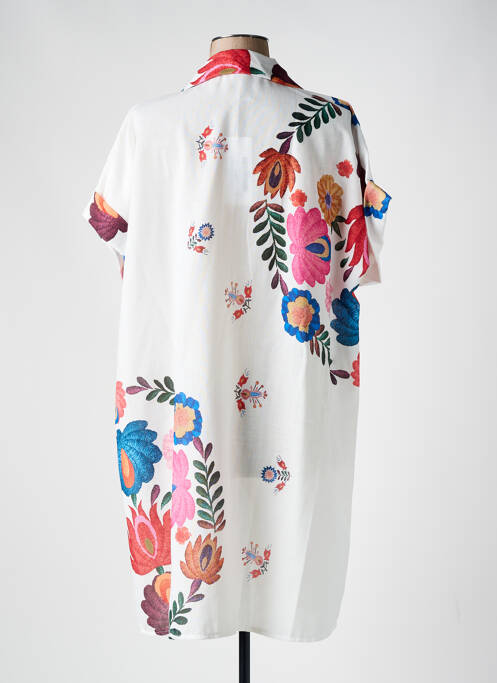 Rochie midi alb PIMENT ROUGE femeie