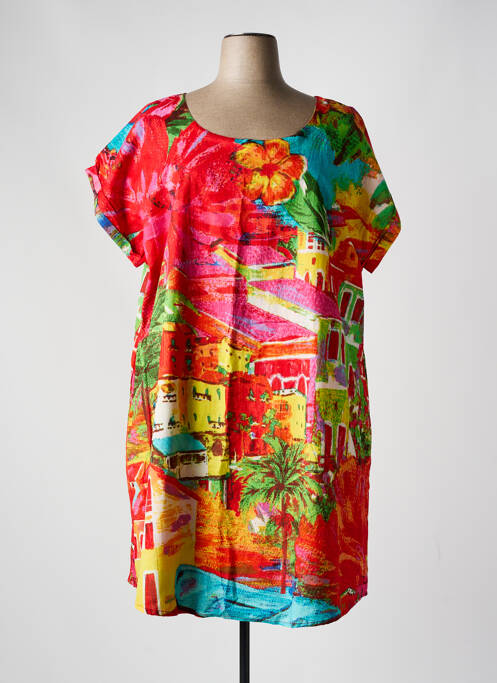 Rochie midi roșu ORIENTIQUE NATURALLY femeie