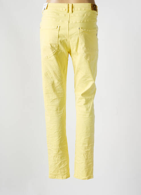 Blugi cu croială slim galben KAROSTAR femeie