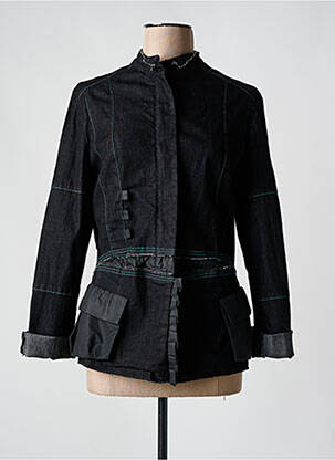 Jachete casual guler rotund negru LILIANE H femeie