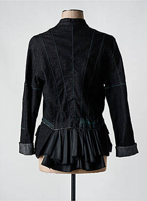 Jachete casual guler rotund negru LILIANE H femeie