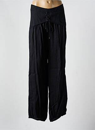 Pantalon larg negru SARAH PACINI femeie