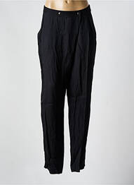 Pantalon drept țesătură crep mărime normală negru SARAH PACINI femme