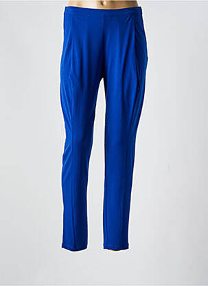 Pantalon slim talie elastică mărime normală albastru KOKOMARINA femeie