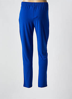Pantalon slim talie elastică mărime normală albastru KOKOMARINA femeie