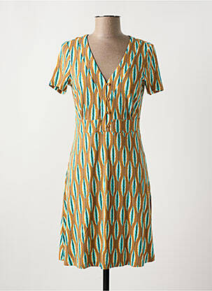 Rochie scurtă maro SURKANA femeie