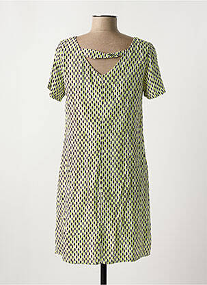 Rochie scurtă mâneci scurte mâneci scurte verde SURKANA femeie
