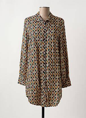 Tunică mâneci lungi maro SURKANA femeie