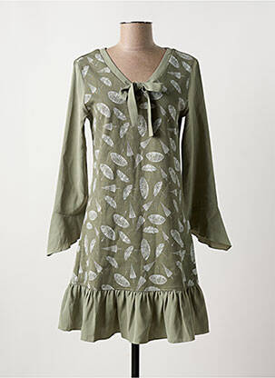 Rochie scurtă verde AKINOLAUDE femeie