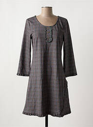 Rochie scurtă mâneci lungi mâneci lungi gri AKINO LAUDE femme