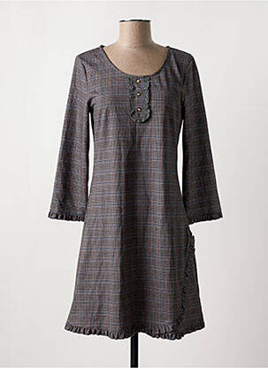 Rochie scurtă gri AKINOLAUDE femeie