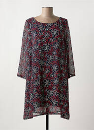 Rochie scurtă croială fluidă mâneci lungi albastru PLACE DES VICTOIRES femeie