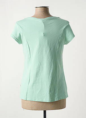 Tricou elasticitate mâneci scurte verde BLUTSGESCHWISTER femeie
