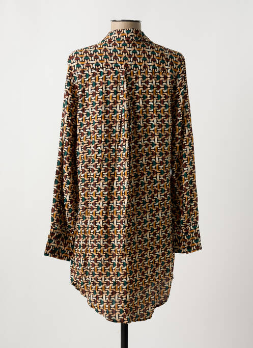 Tunică mâneci lungi maro SURKANA femeie