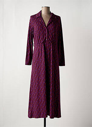 Rochie lungă mâneci lungi mâneci lungi violet SURKANA femeie