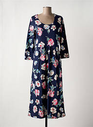 Rochie midi imprimeu floral mâneci 3/4 albastru JOULES femme
