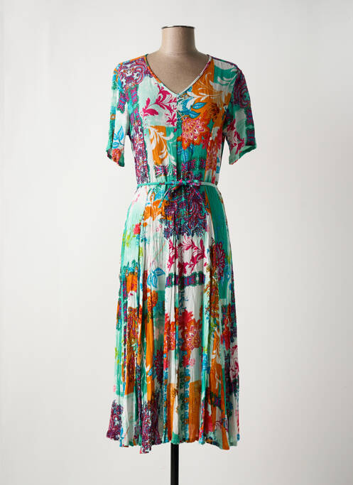 Rochie midi verde ORIENTIQUE NATURALLY femeie