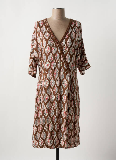 Rochie midi maro SURKANA femeie