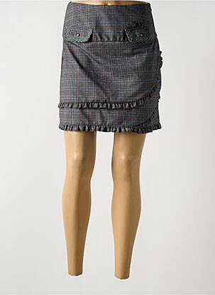 Fustă scurtă gri AKINO LAUDE femeie