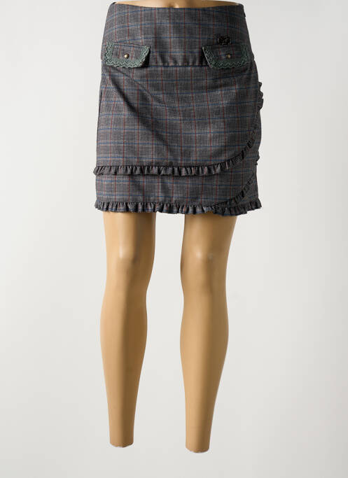 Fustă scurtă gri AKINO LAUDE femeie