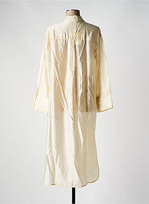 Rochie midi mâneci lungi mâneci lungi bej MSCH COPENHAGEN femeie