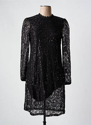 Rochie midi mâneci lungi mâneci lungi negru PIECES femeie