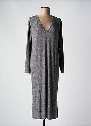 Rochie midi mâneci lungi mâneci lungi gri VERO MODA femeie