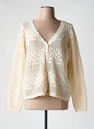 Vestă cu mâneci lungi bej VERO MODA femeie