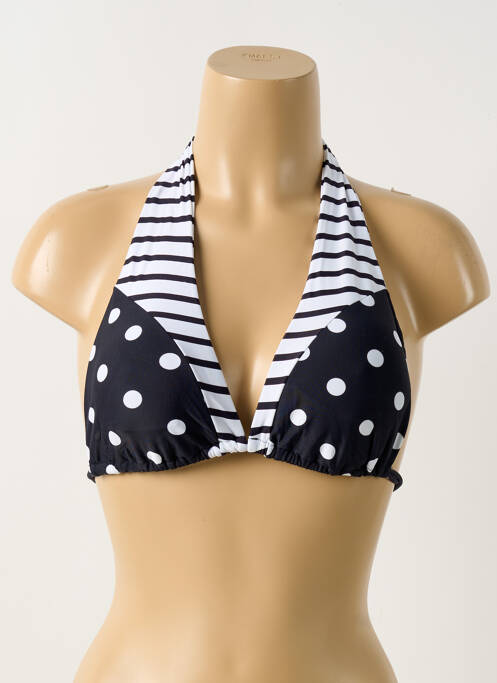 Sutien de costum de baie închidere cu legături de legat top triunghiuri negru DESPI femme