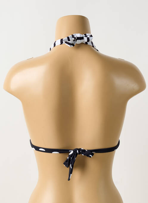 Sutien de costum de baie închidere cu legături de legat top triunghiuri negru DESPI femme