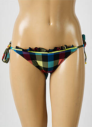 Chiloți de baie închidere cu legături de legat bikini negru DESPI femme