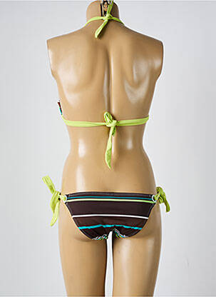 Costum de baie din două piese elasticitate top triunghiuri maro DESPI femeie