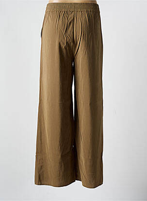 Pantalon drept talie elastică verde MINIMUM femeie
