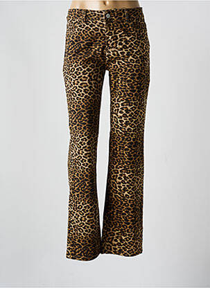 Pantalon drept maro PIECES femeie