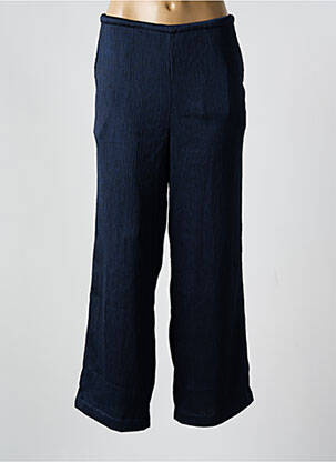 Pantalon drept talie elastică albastru MINIMUM femeie