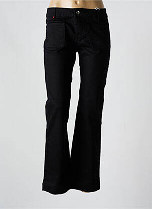 Pantalon evazat negru F.A.M. femeie