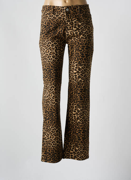 Pantalon drept maro PIECES femeie