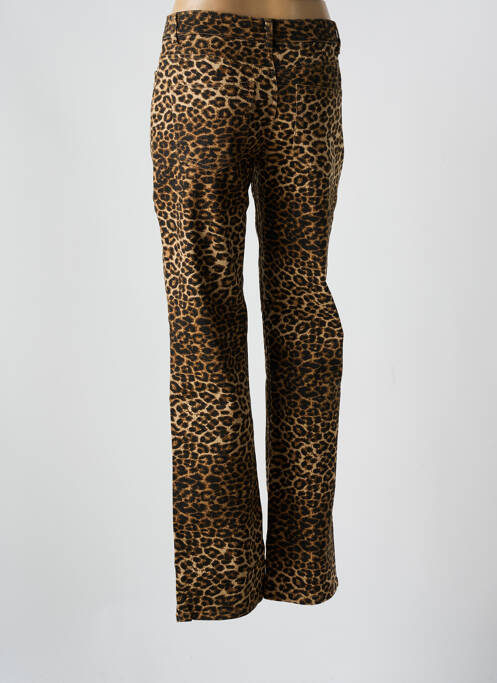 Pantalon drept maro PIECES femeie