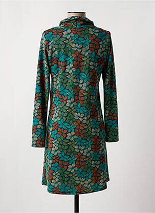 Rochie scurtă mâneci lungi mâneci lungi verde LINGAM femeie