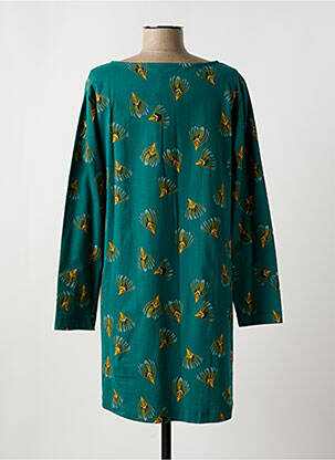 Rochie scurtă croială evazată mâneci lungi verde PRINCESSE NOMADE femeie