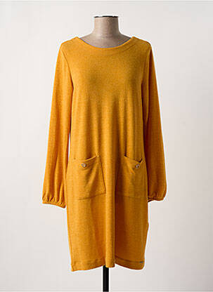 Rochie scurtă galben MALOKA femeie