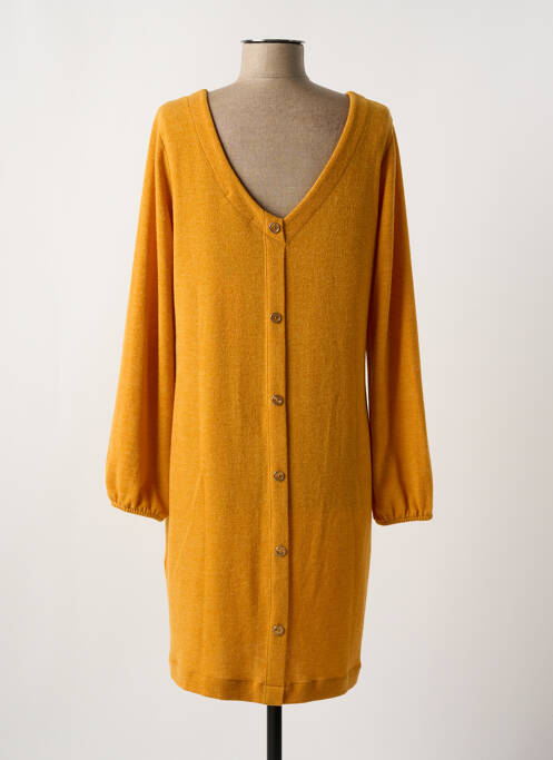 Rochie scurtă galben MALOKA femeie