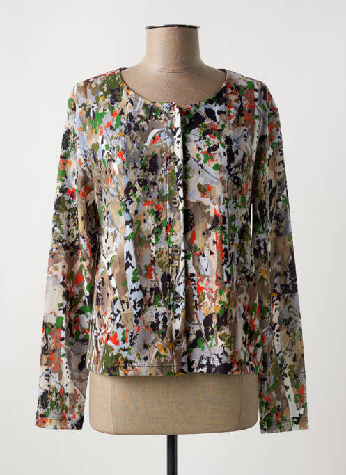 Vestă cu mâneci lungi maro MALOKA femeie