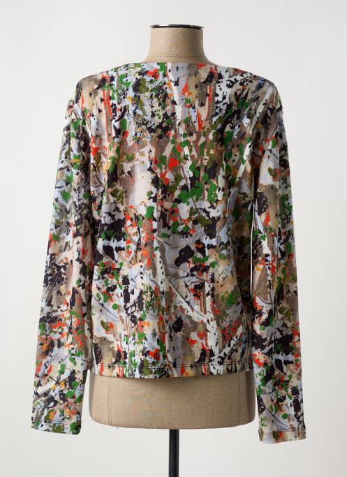 Vestă cu mâneci lungi maro MALOKA femeie