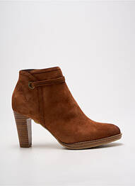 Botine/ghete vârf ascuțit toc de 7 la 9 cm maro FUGITIVE BY FRANCESCO ROSSI femme